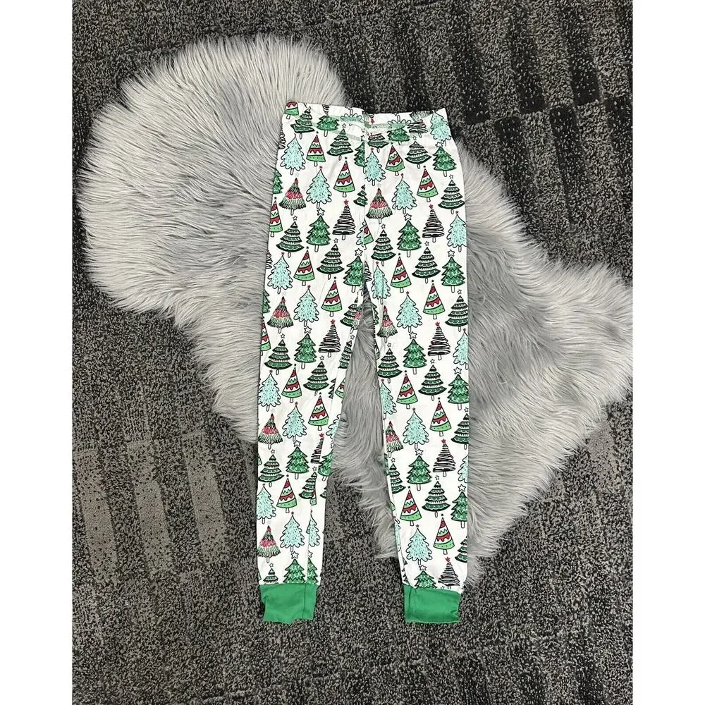 The Children's Place Size 10 Christmas Tree‎ Snug Fit Cotton Pajama Bottoms NWOT